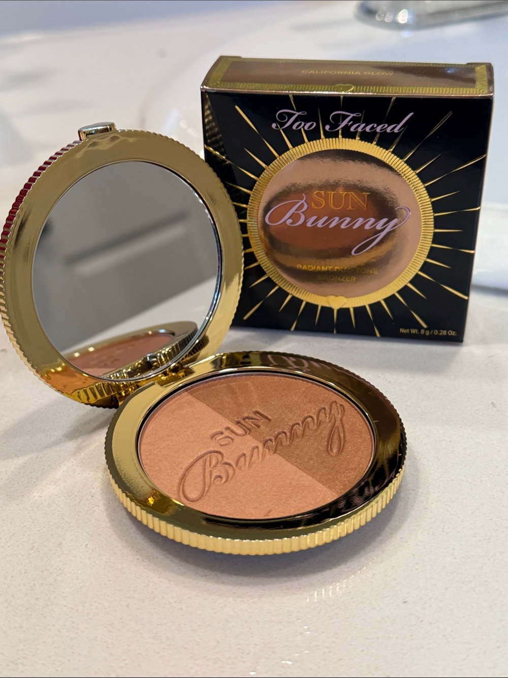 Too Faced Sun Bunny Radiant Duo Tone Bronzer - California Glow